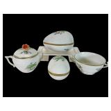 Herend Rose Hip Pattern Porcelain Grouping