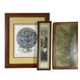 Signed John Chen Print, Asian Style Painting,