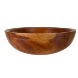 Large Turned Cherry Wood Bowl