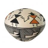 Caroline Lucario Acoma Polychrome Seed Pot