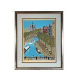Jacque Ranoule Signed Lithograph Notre Dame