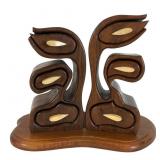 Handcrafted Walnut Jewelry Box by Herman