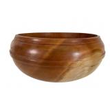 Signed Herman Cherry Wood Turned Bowl