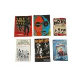 Six Soft Cover Books on Rock, Pop & Punk