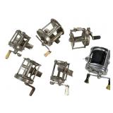 6 Vintage Fishing Reels Assorted