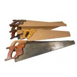 3 Vintage Hand Saws, Longest 31 Inches