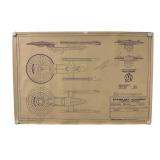 5 Star Trek Ship Blueprint Posters