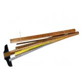 Advertising Yard Sticks & T Square Assortment