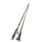 10 Mixed Fishing Rods & Reel, Well-Use