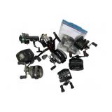8 Used Fishing Reels & Parts Bag