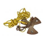 Used Iron Boat Anchor with Chain & Rope