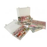 Fishing Rod Winding Threads in Organizer Boxes