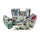 10 Hess Toy Trucks with Boxes
