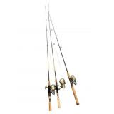3 Shimano & St. Croix Fishing Rods with Reels