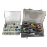 Fishing Tackle & Lures in Organizer Boxes
