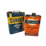 Sunoco & Sears Oil Cans