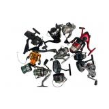 10 Used Fishing Reels, Mixed Brands