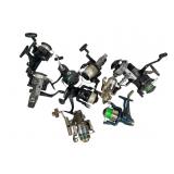 10 Mixed Spinning Fishing Reels