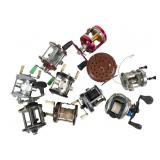 10 Fishing Reels Assorted Brands