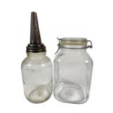 Glass Jars Including Master Oil Jar & Anchor