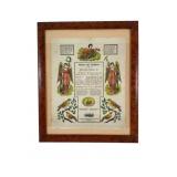 1861 German Birth & Baptism Certificate