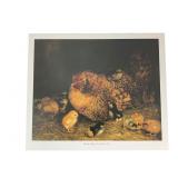 Greenville Antiques Print of Hen & Chicks
