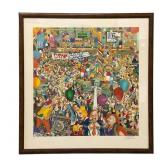 Signed Lithograph of Dow 2001 at NYSE