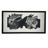 MANDIC MIROSLAV 2017 Linocut Wood Block Print