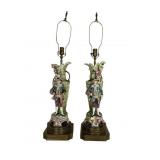 Brass & Ceramic Dandy Men Table Lamps