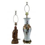Asian Inspired Table Lamps & Shade