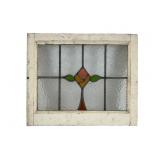 Stained Glass Window Red, Amber, Green