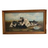 Akiko Cunningham Oil Painting of Kittens