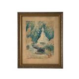 Framed Signed Watercolor HR?