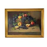 Still Life Oil Painting in Decorative Frame