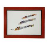Mixed Media Fish Illustration, Framed