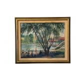 John C Beringer 1933 Dorney Park Painting