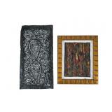 Eriveaux Prospere Mixed Media Artworks Pair