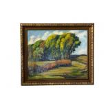 S. George Phillips Oil Painting of Trees