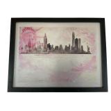 Lady Liberty Mixed Media on Metal, Signed