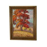 Lloyd Nelson Grofe Oil Painting Oak Tree