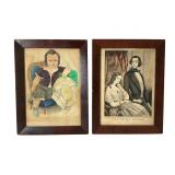 Original Currier Framed Lithographs