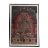 Very Large Indian Illustration, Framed