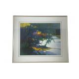 Asoma 1993 Triple Matted Landscape Painting