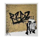 RYCA Signed R2-D2 Graffiti Illustration