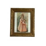1982 Decor Print Lithograph With Ornate Frame