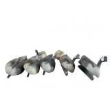 5 Plastic & 2 Styrofoam Goose Decoys