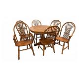 Richardson Brothers Oak Dinette Table & 6-Chair