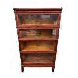 Globe Wernike 4-Stack Mahogany Barrister Book