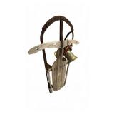 Vintage Wooden Sled & with Modern Metal Bell