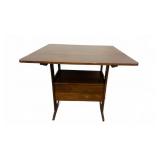 Refinished Walnut Bench Table